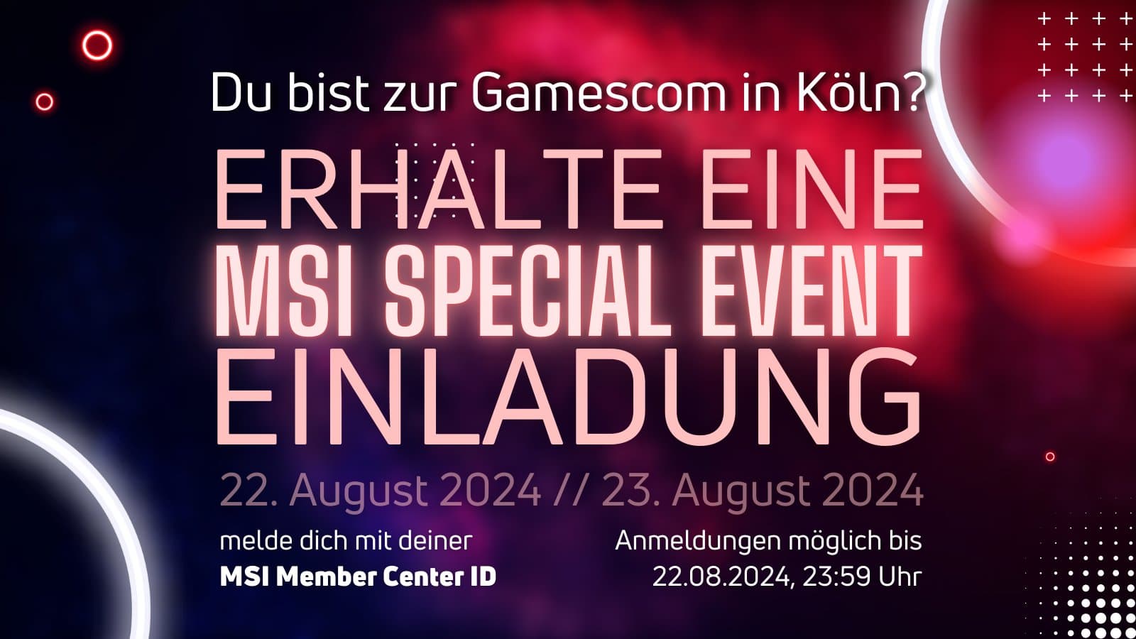 MSI @ gamescom 2024 (22.08.)