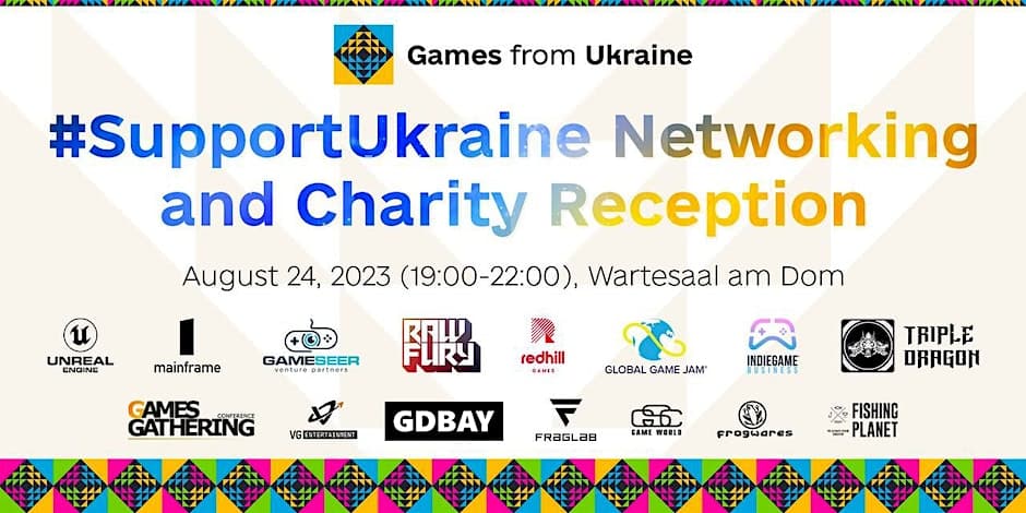 #SupportUkraine Networking and Charity Reception @ gamescom 2023