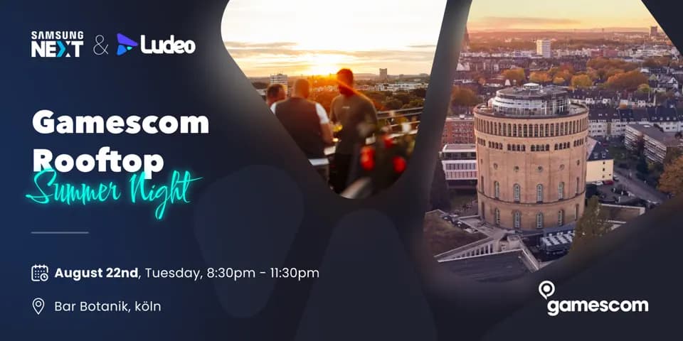 Gamescom Rooftop Summer Night by Samsung Next and Ludeo